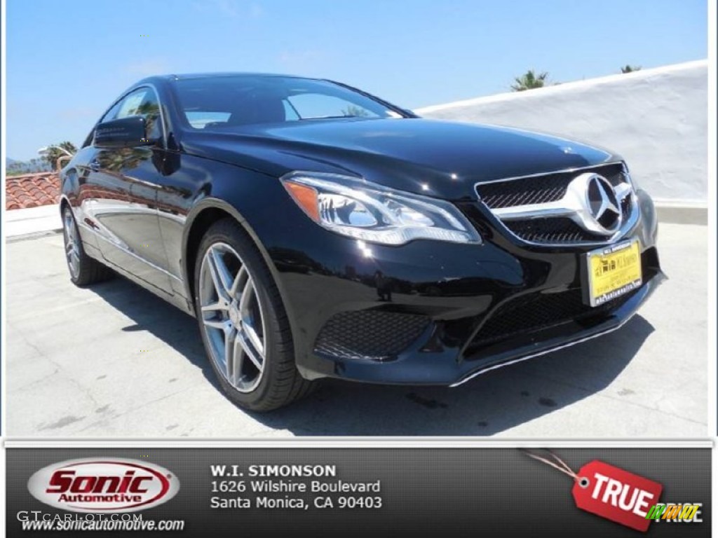 2014 E 350 Coupe - Black / Black photo #1