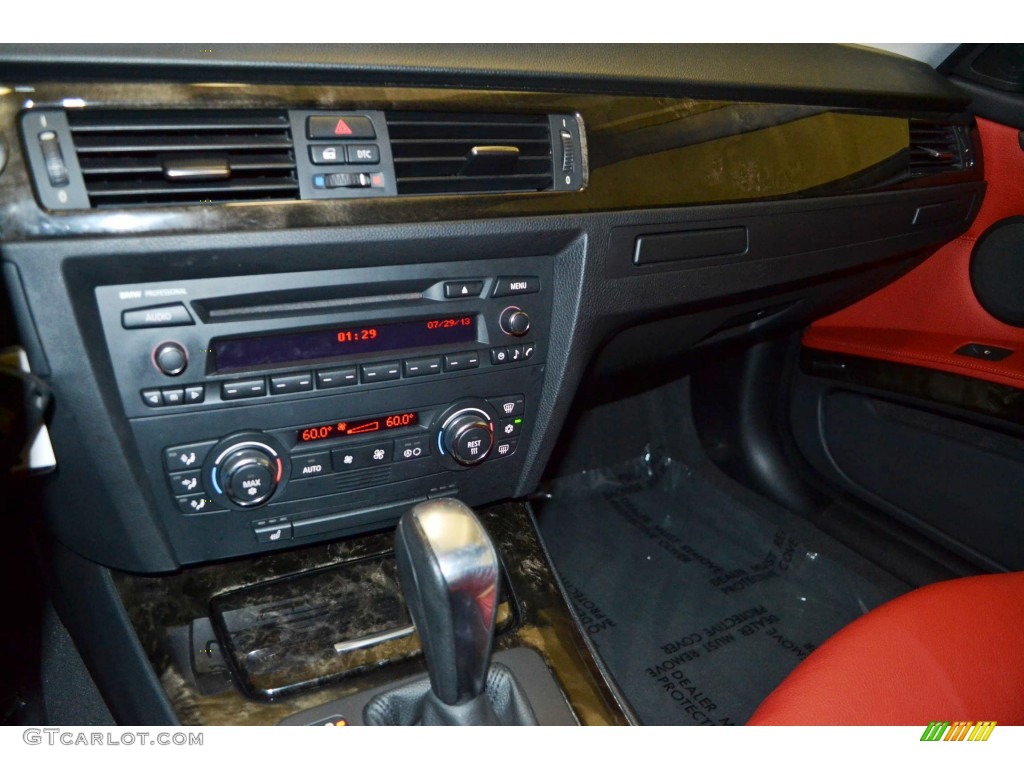 2008 3 Series 328i Coupe - Space Grey Metallic / Coral Red/Black photo #22