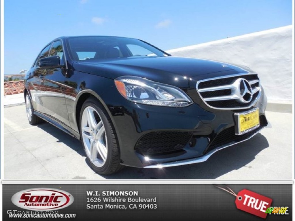 2014 E 350 Sport Sedan - Black / Black photo #1