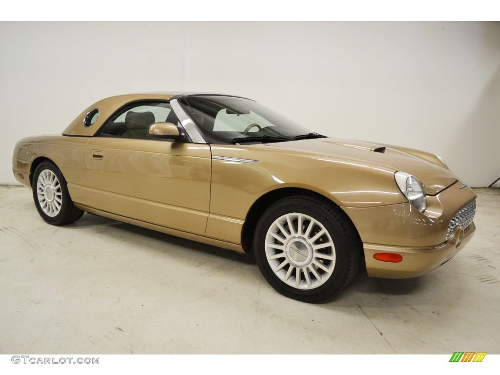 2005 Thunderbird Premium Roadster - Bronze Metallic / Black Ink/Light Sand photo #8