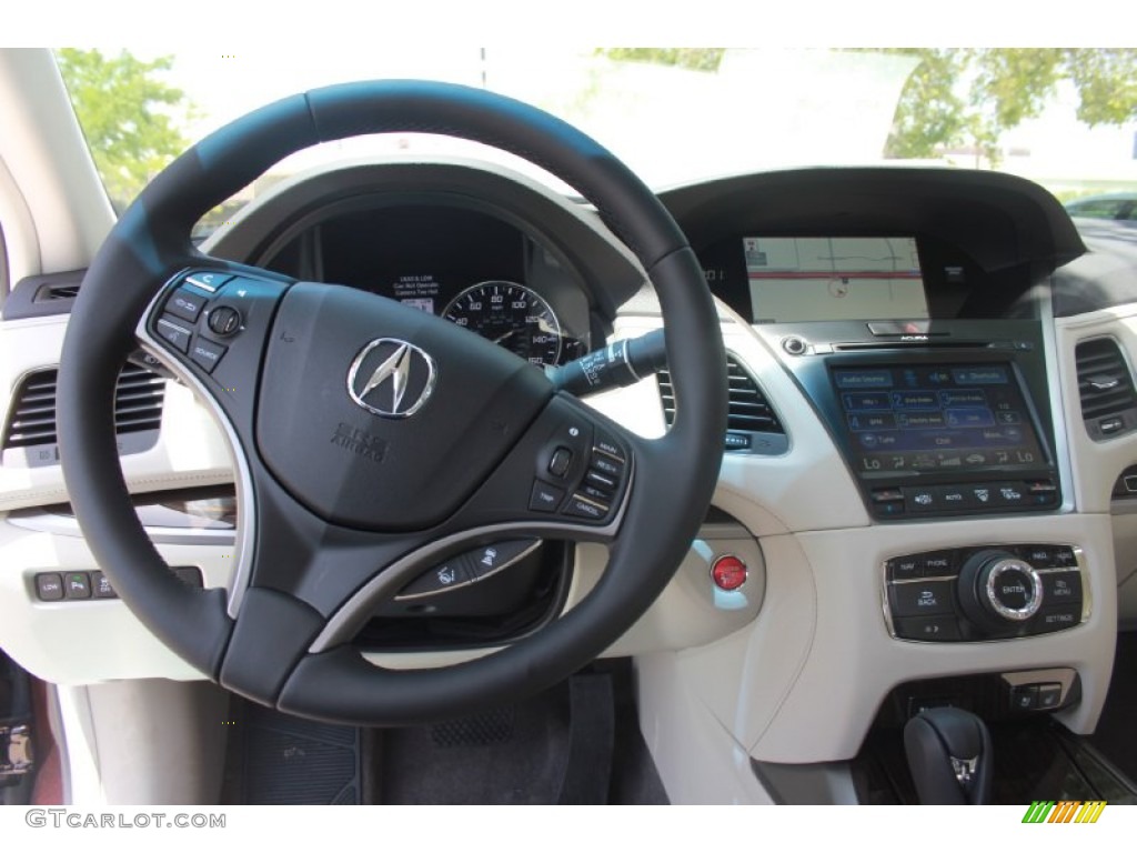 2014 Acura RLX Advance Package Seacoast Steering Wheel Photo #84003681