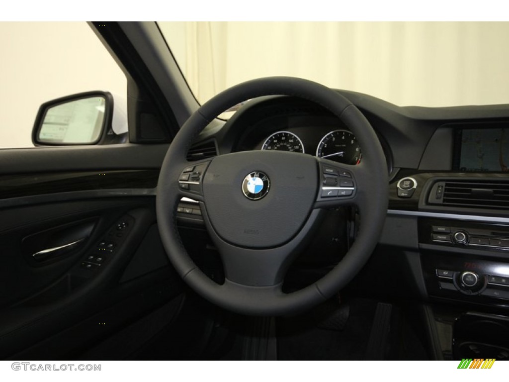 2013 5 Series 535i Sedan - Alpine White / Black photo #31