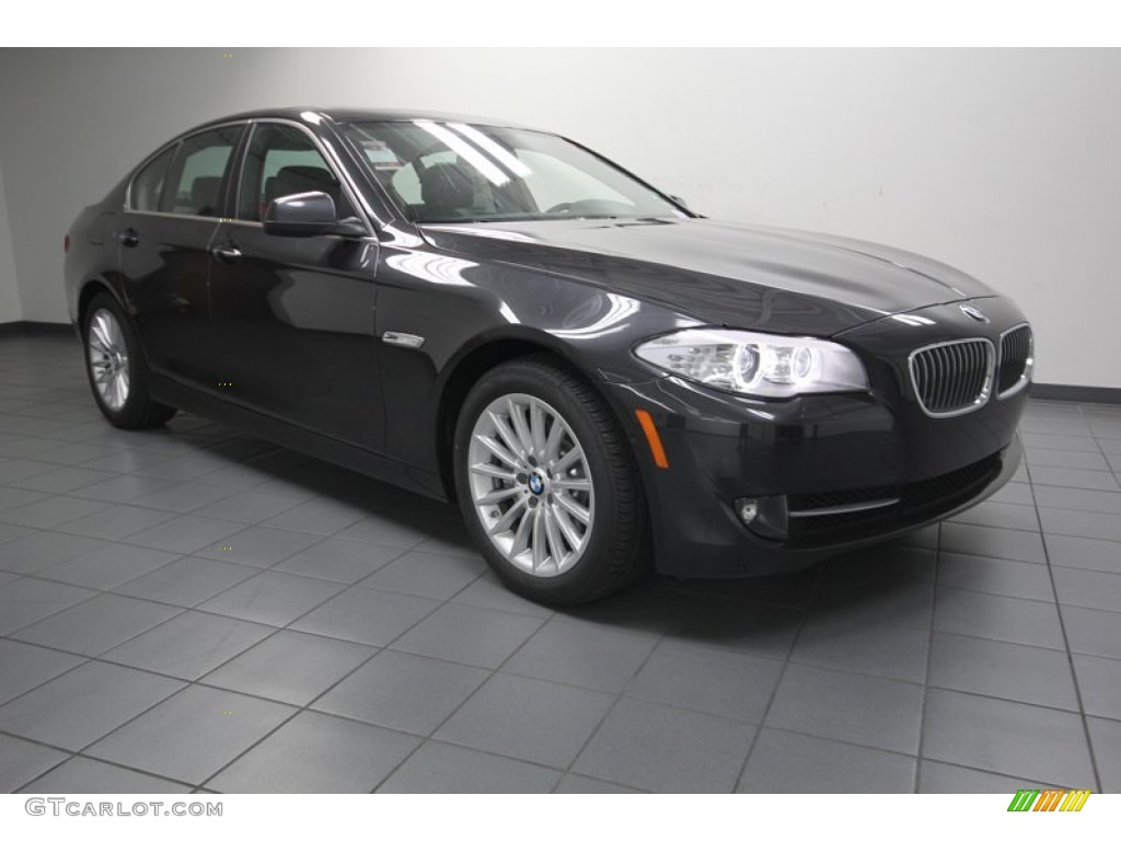2013 5 Series 535i Sedan - Dark Graphite Metallic II / Black photo #1