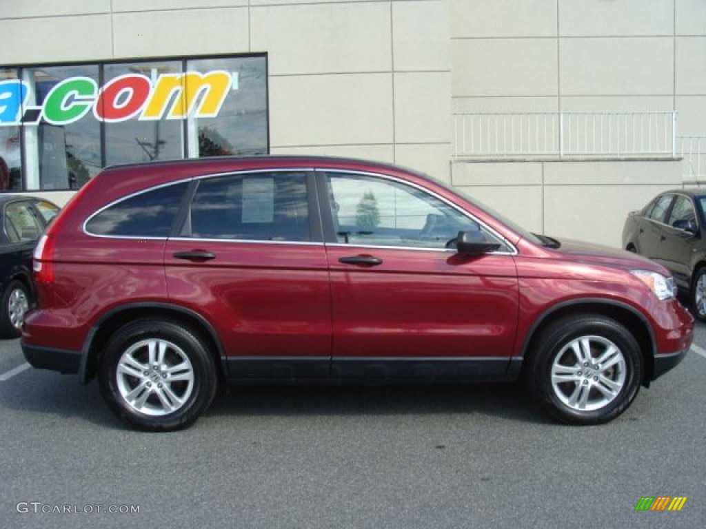 2010 CR-V EX AWD - Tango Red Pearl / Gray photo #3