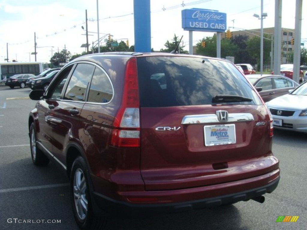 2010 CR-V EX AWD - Tango Red Pearl / Gray photo #6