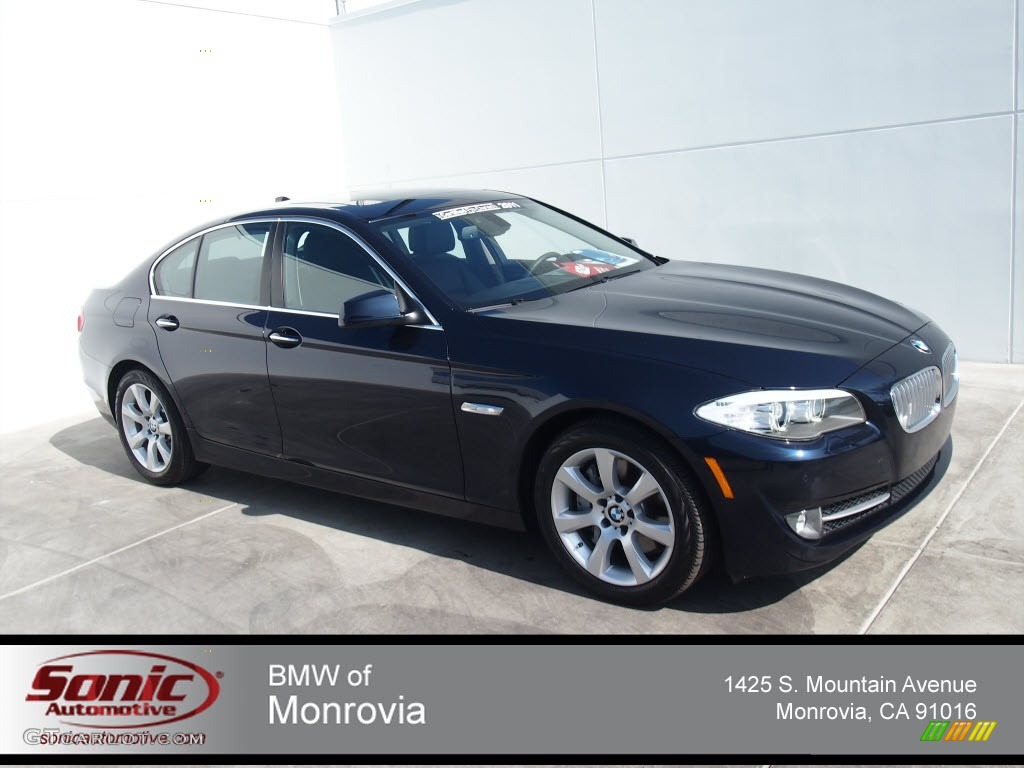 2011 5 Series 550i Sedan - Imperial Blue Metallic / Black photo #1