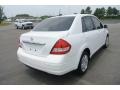 2010 Fresh Powder White Nissan Versa 1.8 S Sedan  photo #4