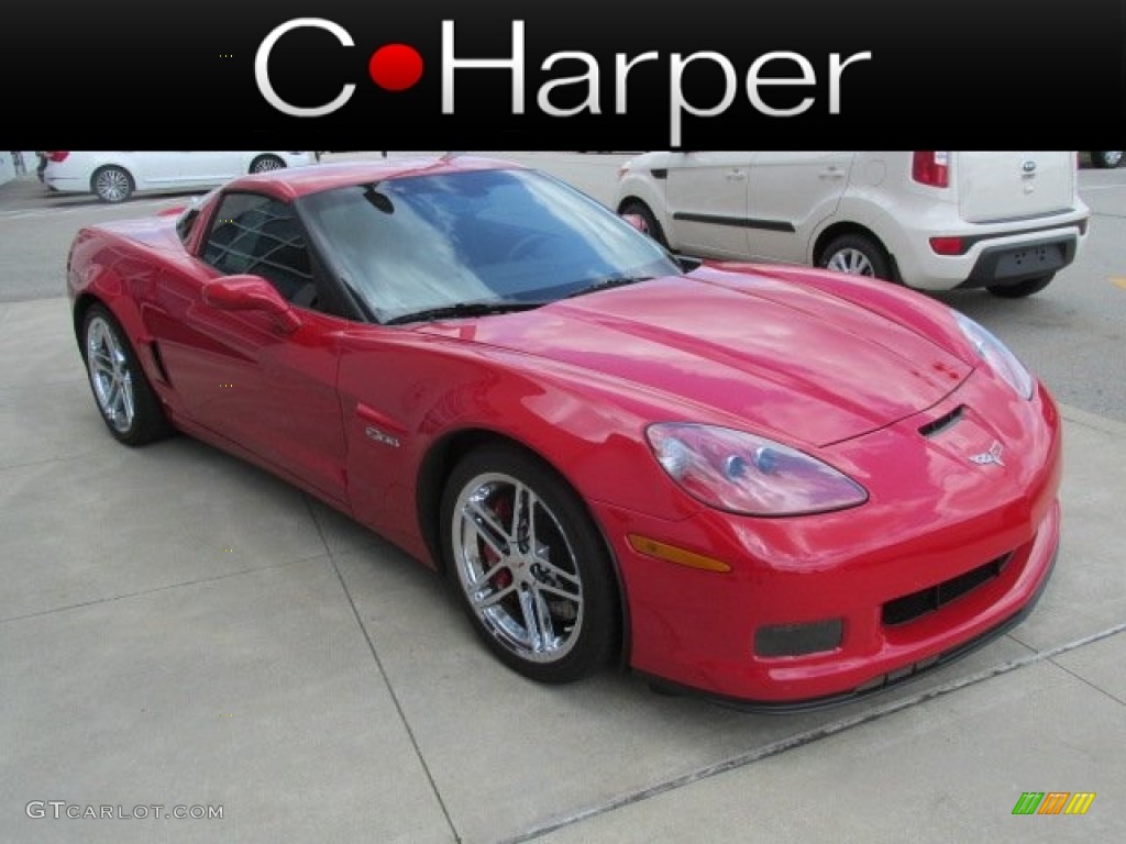 2008 Corvette Z06 - Victory Red / Ebony photo #1