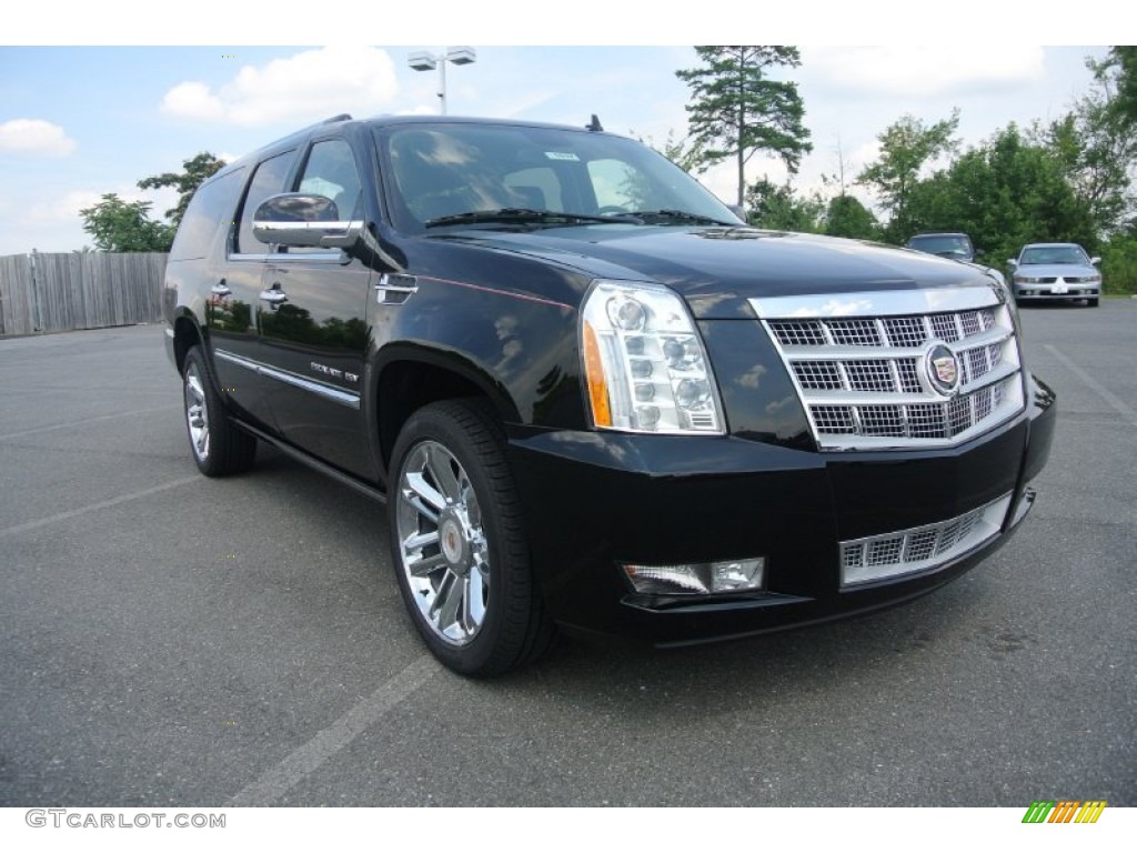 2014 Escalade ESV Platinum AWD - Black Raven / Ebony/Ebony photo #1