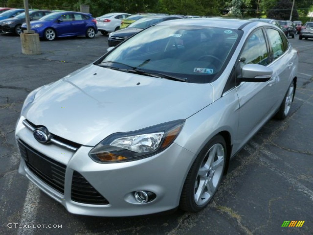 Ingot Silver 2014 Ford Focus Titanium Sedan Exterior Photo #84006987