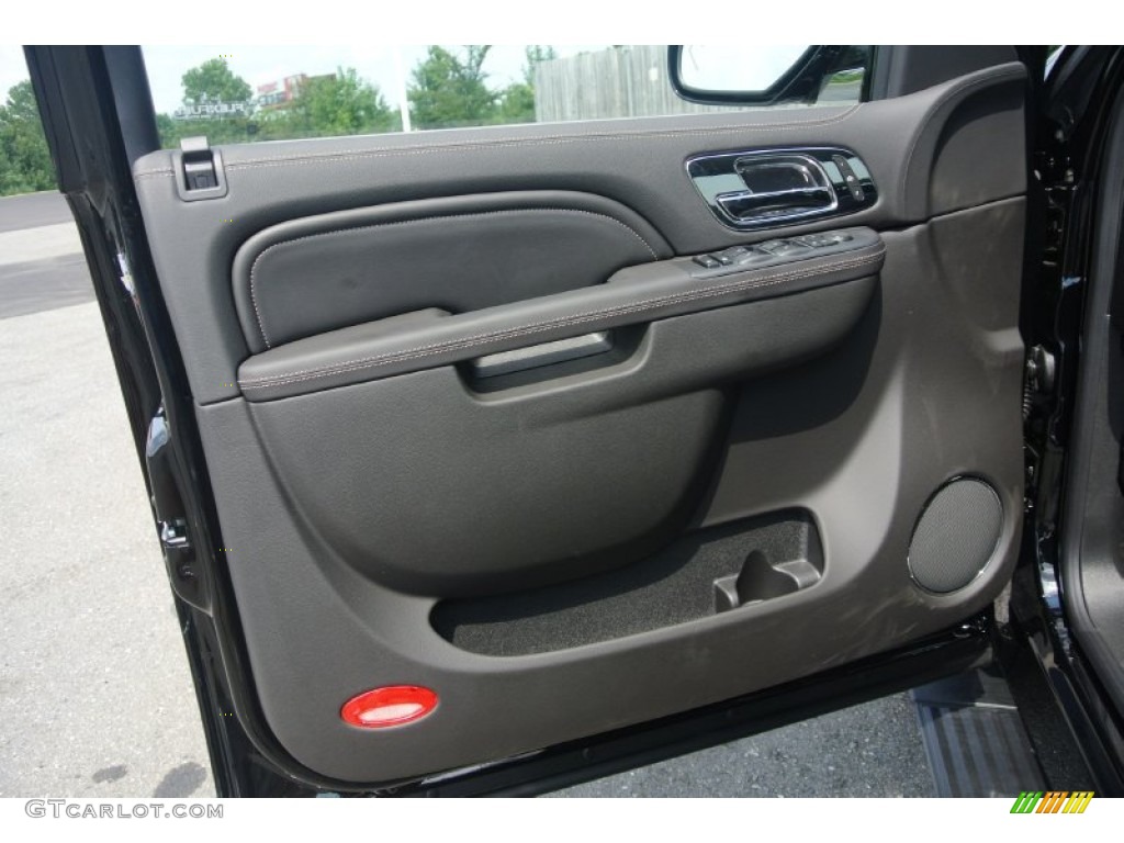 2014 Cadillac Escalade ESV Platinum AWD Ebony/Ebony Door Panel Photo #84007119