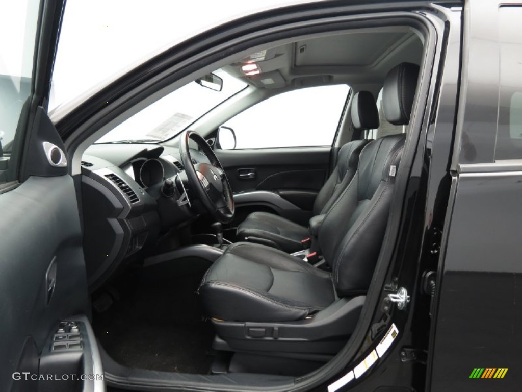 Black Interior 2008 Mitsubishi Outlander XLS Photo #84008340