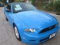 2013 Grabber Blue Ford Mustang V6 Premium Convertible  photo #1