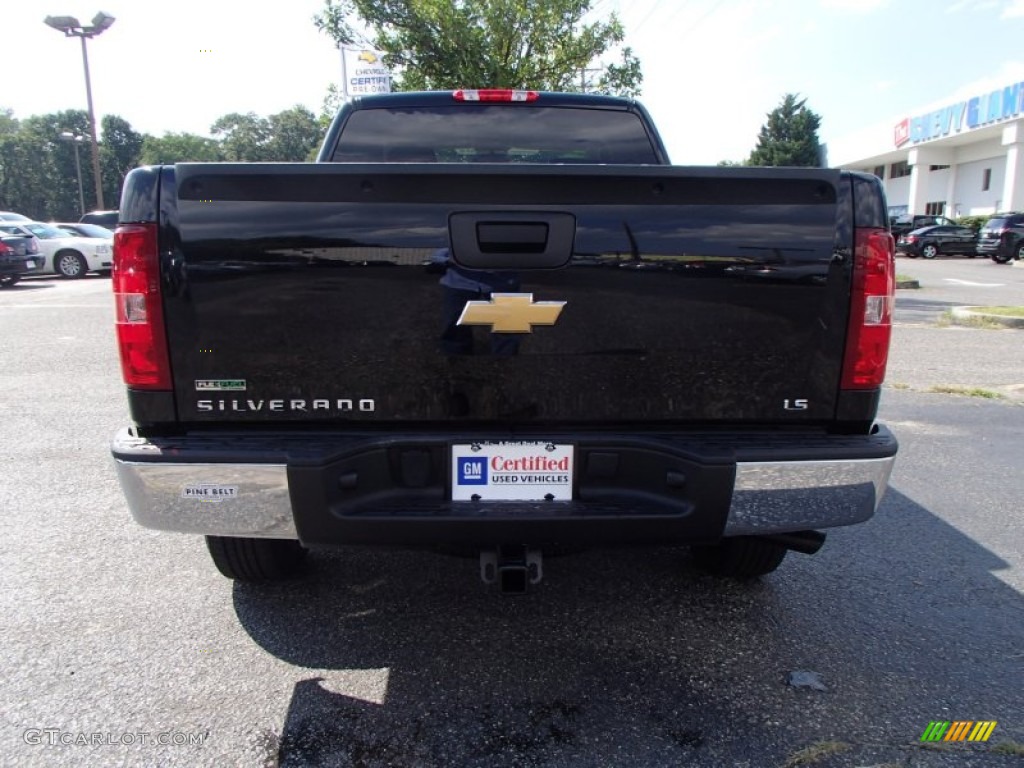 2012 Silverado 1500 LS Extended Cab 4x4 - Black / Dark Titanium photo #12