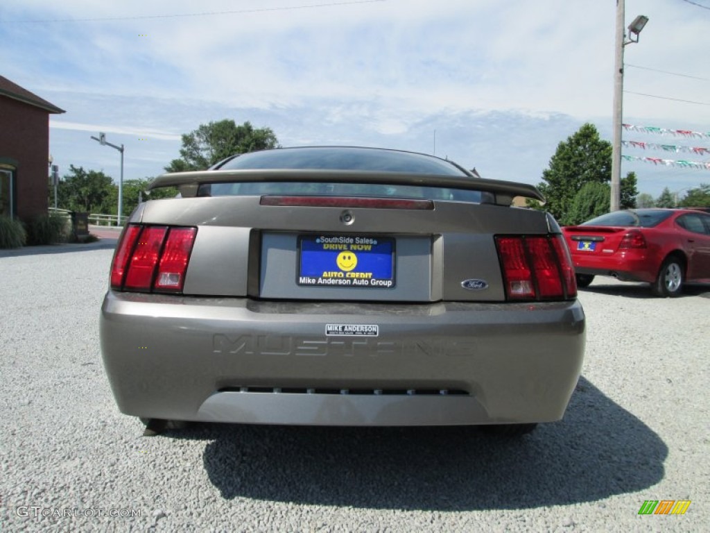 2001 Mustang V6 Coupe - Mineral Grey Metallic / Dark Charcoal photo #5