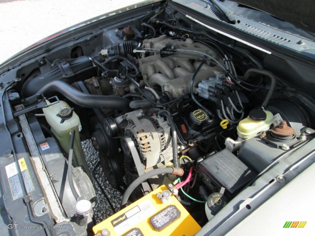 2001 Mustang V6 Coupe - Mineral Grey Metallic / Dark Charcoal photo #15