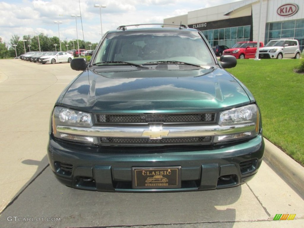 2005 TrailBlazer LS 4x4 - Emerald Jewel Green Metallic / Light Gray photo #8
