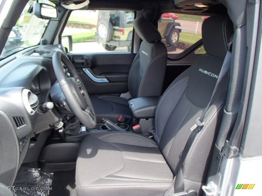2014 Jeep Wrangler Rubicon 4x4 Front Seat Photo #84011669