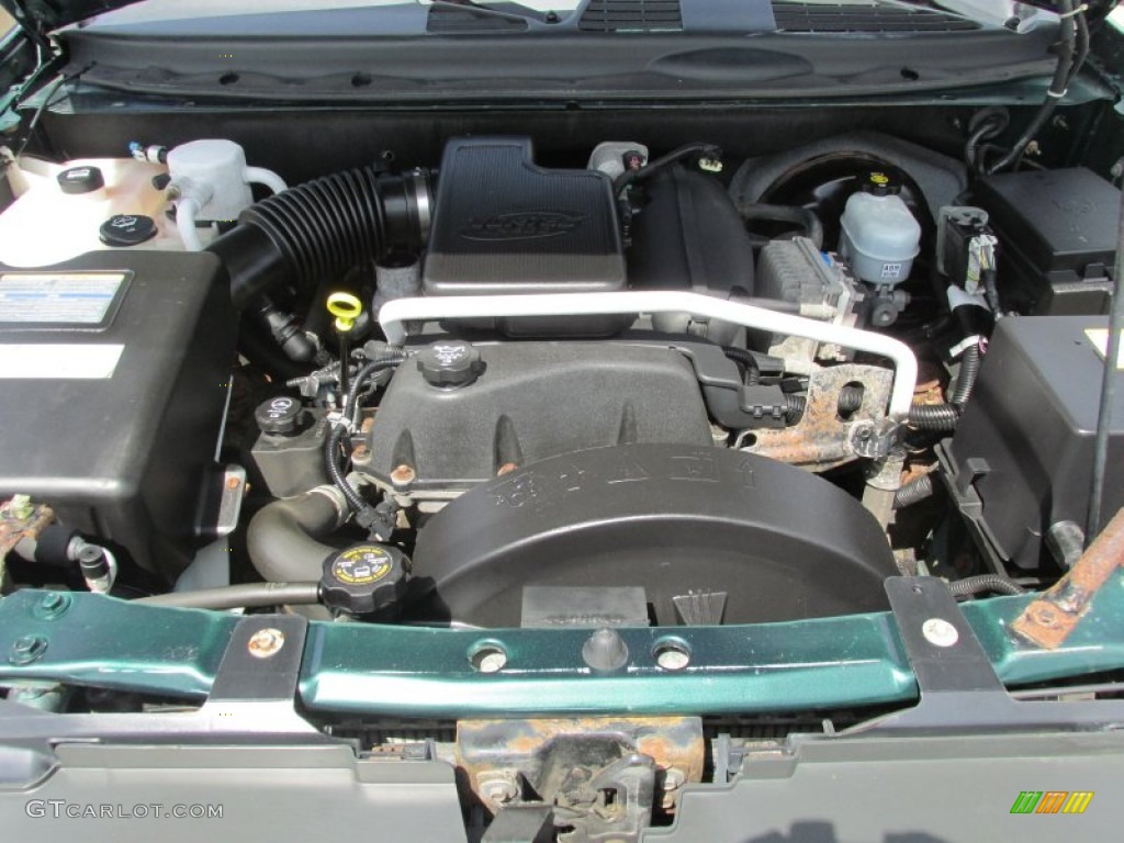 2005 TrailBlazer LS 4x4 - Emerald Jewel Green Metallic / Light Gray photo #10