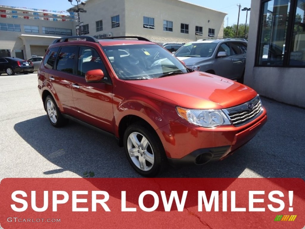 2010 Forester 2.5 X Premium - Paprika Red Pearl / Black photo #1