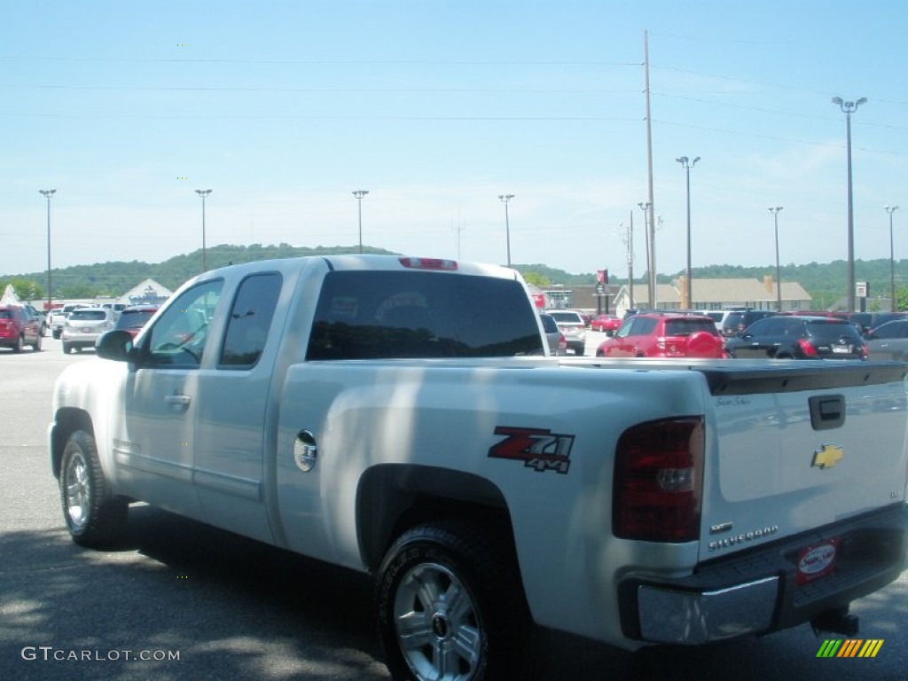 2011 Silverado 1500 LTZ Extended Cab 4x4 - Summit White / Light Titanium/Dark Titanium photo #11
