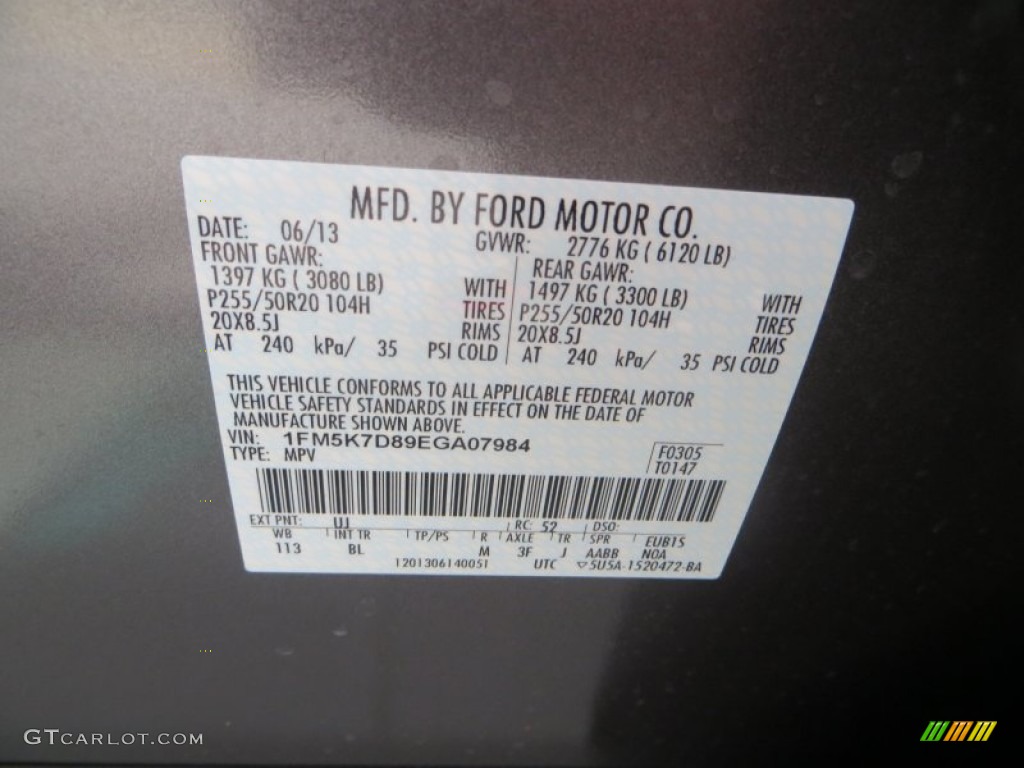 2014 Explorer XLT - Sterling Gray / Medium Light Stone photo #36
