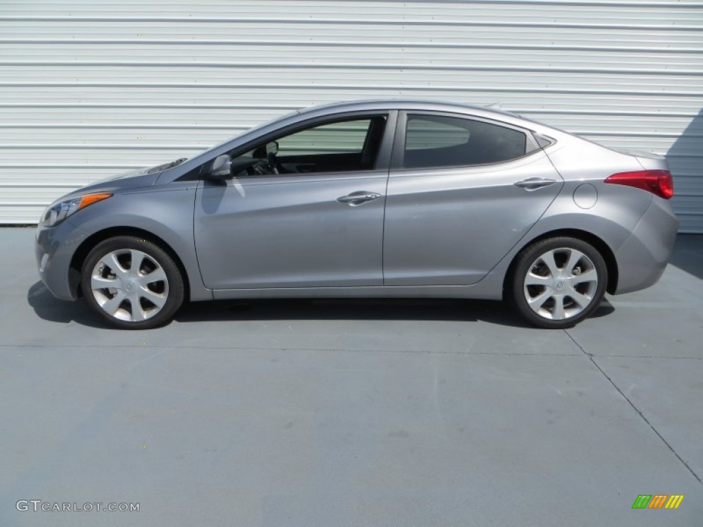 2013 Elantra Limited - Titanium Gray Metallic / Gray photo #6