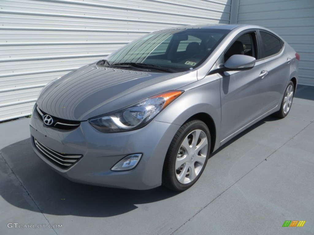 2013 Elantra Limited - Titanium Gray Metallic / Gray photo #7