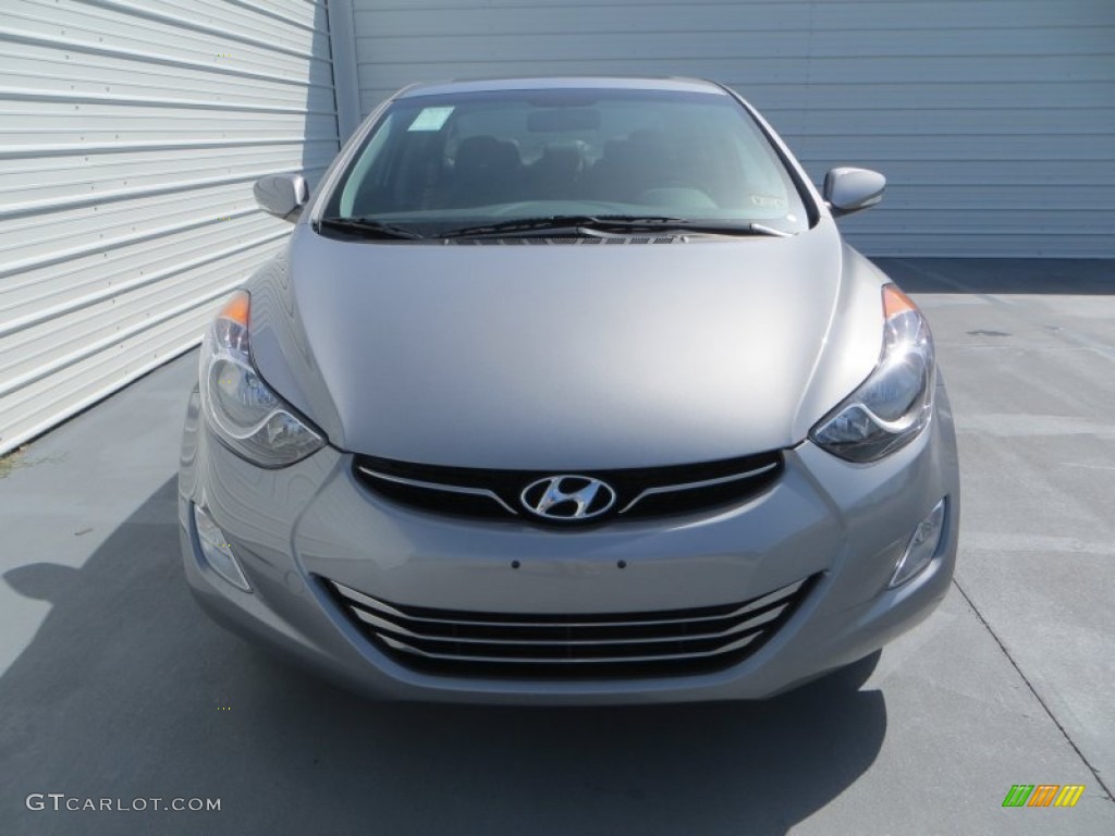 2013 Elantra Limited - Titanium Gray Metallic / Gray photo #8