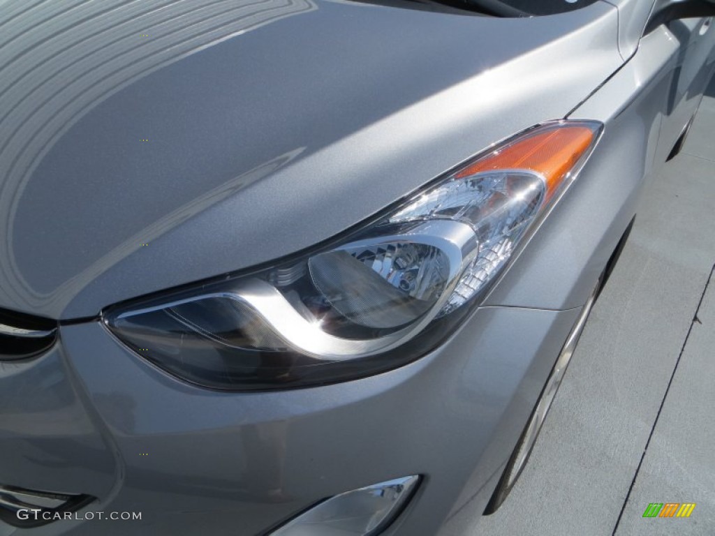 2013 Elantra Limited - Titanium Gray Metallic / Gray photo #9