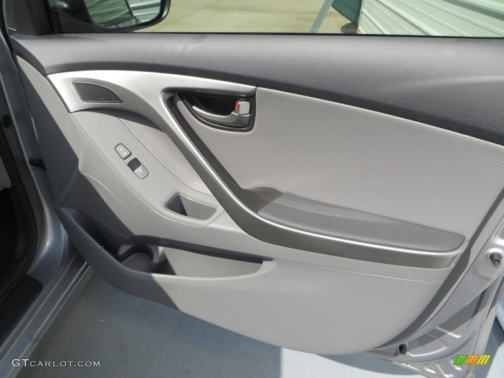 2013 Elantra Limited - Titanium Gray Metallic / Gray photo #16