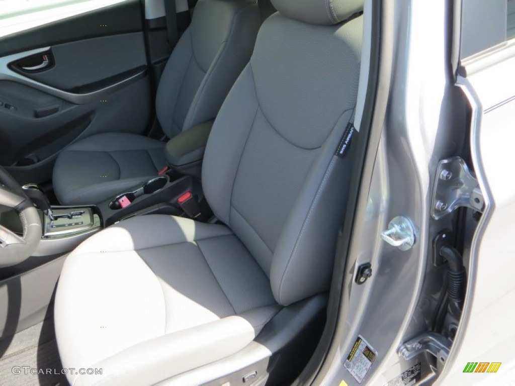 2013 Elantra Limited - Titanium Gray Metallic / Gray photo #24