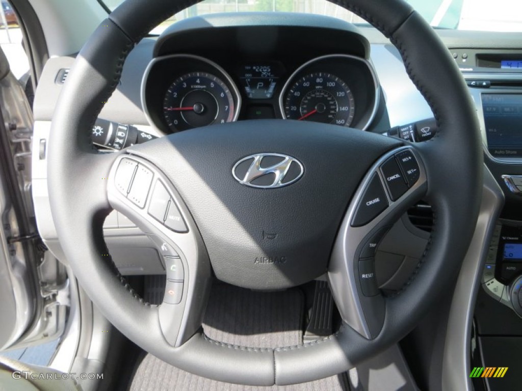 2013 Elantra Limited - Titanium Gray Metallic / Gray photo #33