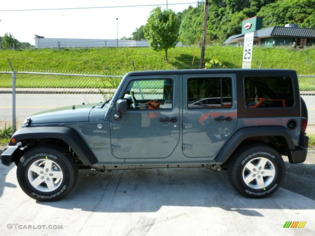 2014 Wrangler Unlimited Sport S 4x4 - Anvil / Black photo #2
