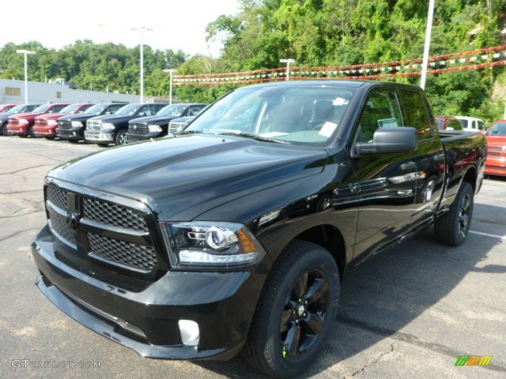 Black 2013 Ram 1500 Black Express Quad Cab 4x4 Exterior Photo #84015684