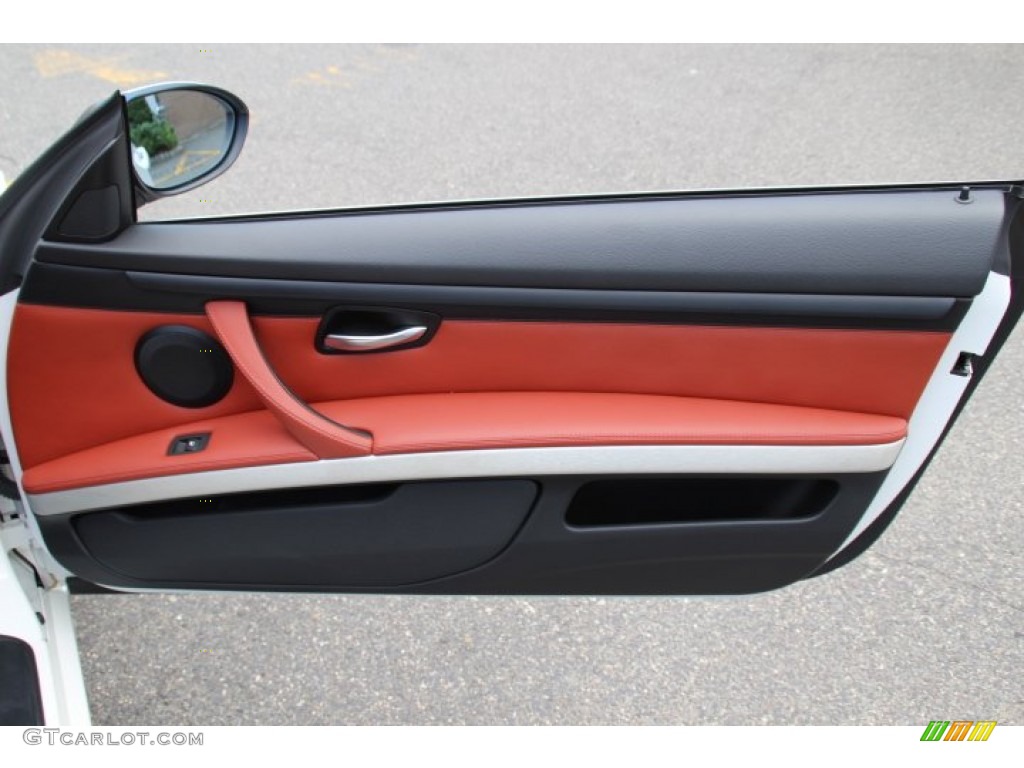 2008 BMW M3 Convertible Fox Red Door Panel Photo #84016158