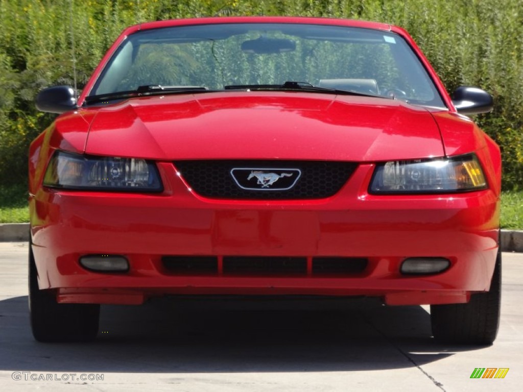 2004 Mustang V6 Convertible - Torch Red / Medium Parchment photo #21