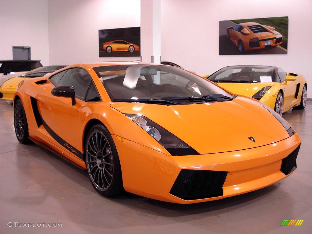 2008 Gallardo Superleggera - Arancio Borealis (Orange) / Nero Superleggera photo #2