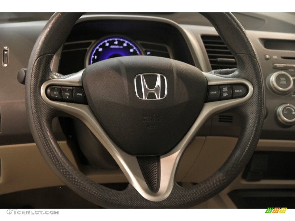 2010 Civic EX Sedan - Urban Titanium Metallic / Gray photo #6