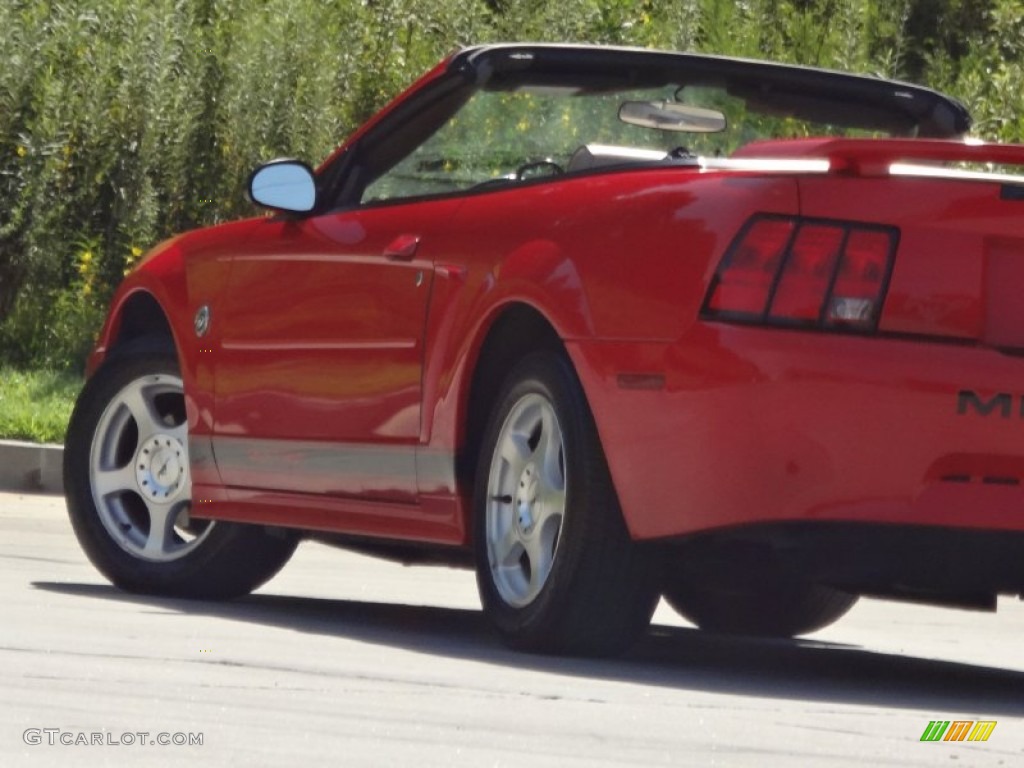 2004 Mustang V6 Convertible - Torch Red / Medium Parchment photo #28