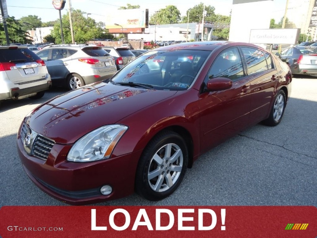 2004 Maxima 3.5 SL - Red Opulence / Black photo #1