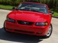 2004 Torch Red Ford Mustang V6 Convertible  photo #37