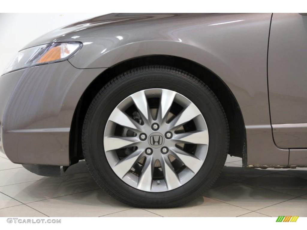 2010 Civic EX Sedan - Urban Titanium Metallic / Gray photo #18
