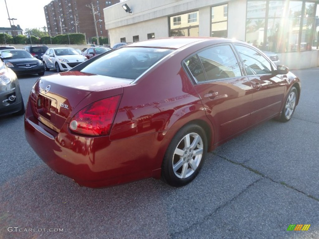 2004 Maxima 3.5 SL - Red Opulence / Black photo #6