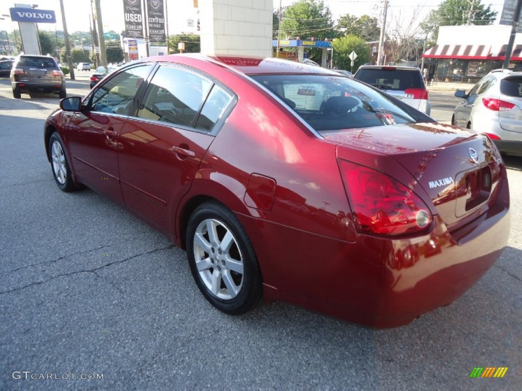 2004 Maxima 3.5 SL - Red Opulence / Black photo #8