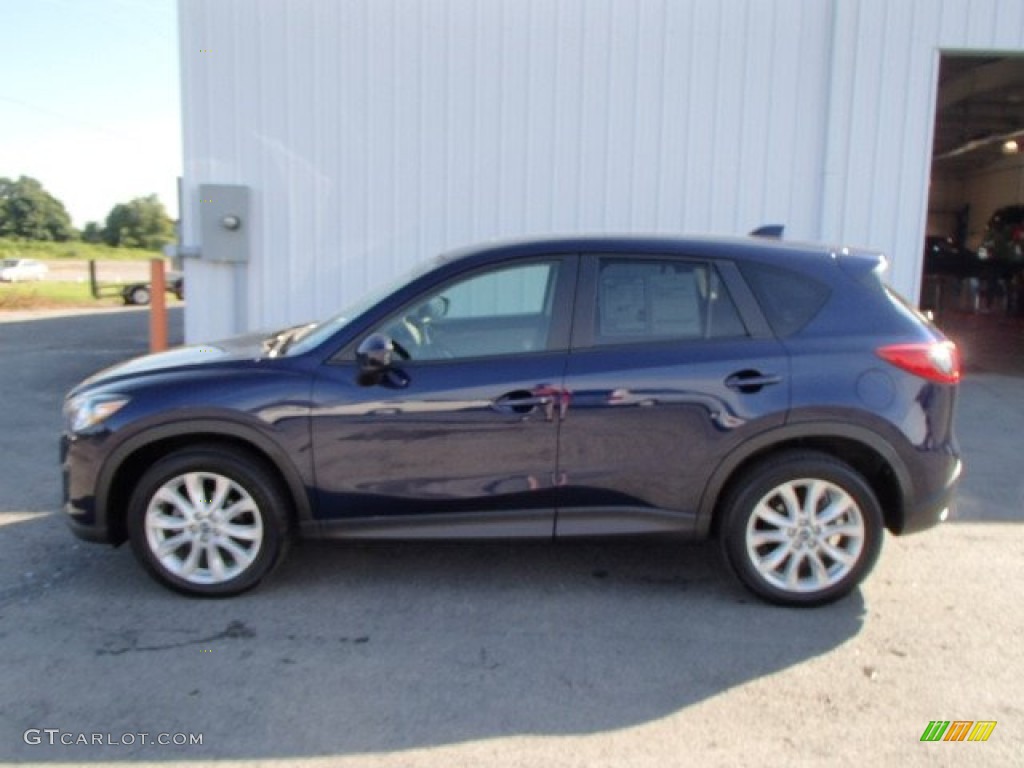 2013 CX-5 Grand Touring AWD - Stormy Blue Mica / Sand photo #1