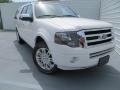 2013 White Platinum Tri-Coat Ford Expedition EL Limited  photo #1
