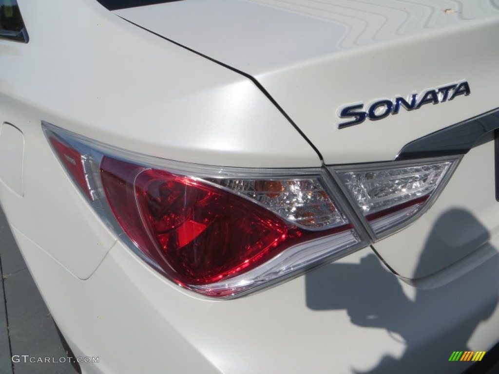2013 Sonata Hybrid Limited - Porcelain White Pearl / Camel photo #12