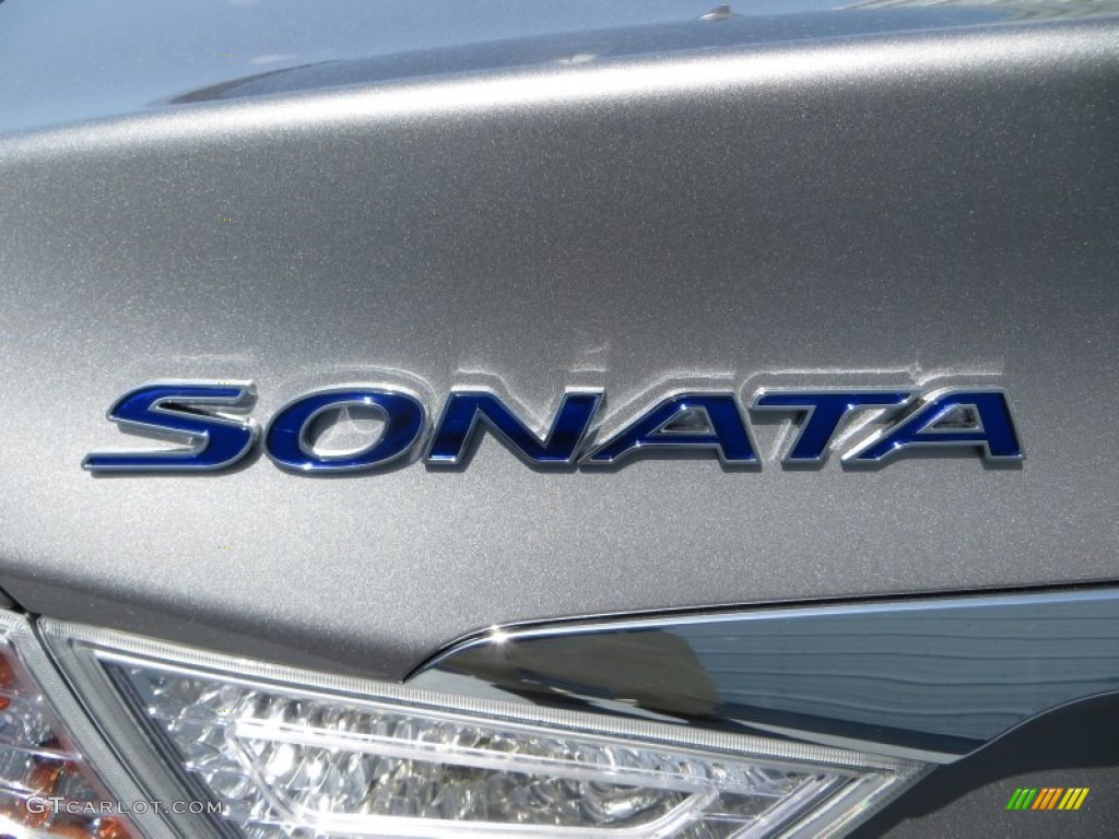 2013 Sonata Hybrid Limited - Hyper Silver Metallic / Gray photo #13