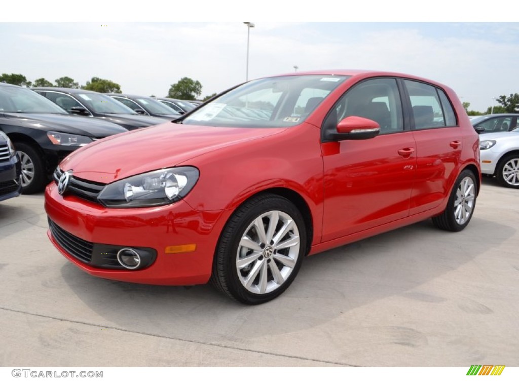 Tornado Red 2013 Volkswagen Golf 4 Door TDI Exterior Photo #84020514